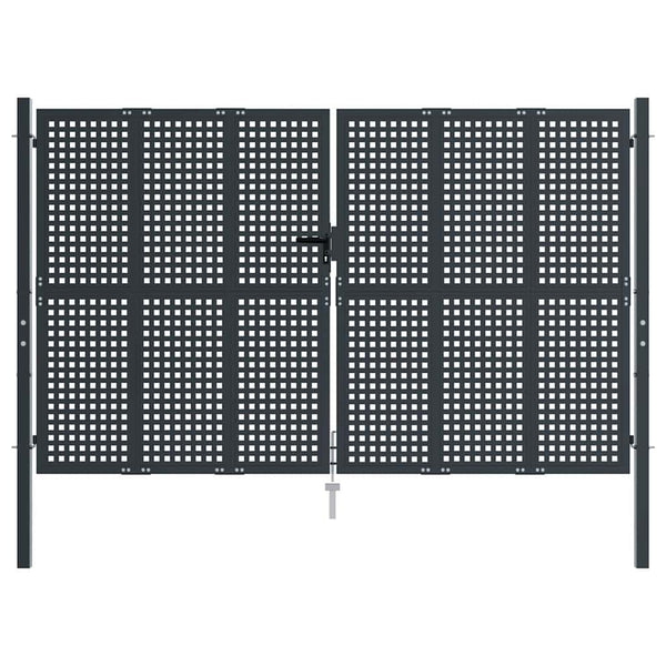vidaXL Garden Gate Anthracite 300x175 cm Steel