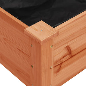vidaXL Planter with Insert and Wheels Brown 118x59x80cm Fir Wood