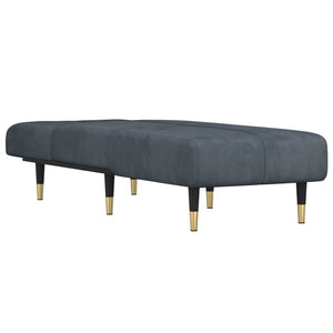 vidaXL Chaise Lounge Dark Grey Velvet