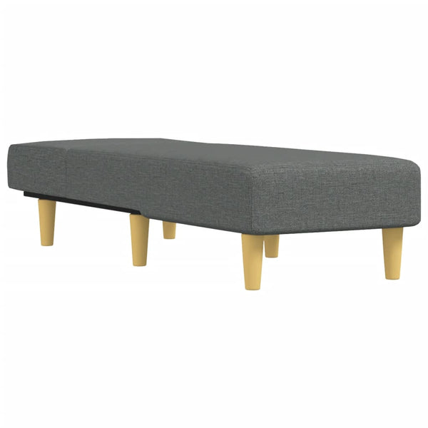 vidaXL Chaise Lounge Dark Grey Fabric