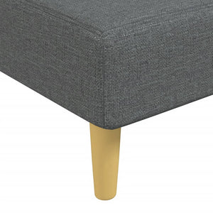 vidaXL Chaise Lounge Dark Grey Fabric