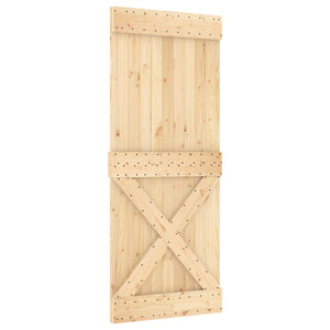 vidaXL Door NARVIK Natural 85 x 210 cm Solid Pine