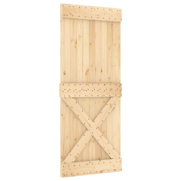 vidaXL Door NARVIK Natural 85 x 210 cm Solid Pine
