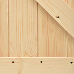 vidaXL Door NARVIK Natural 100 x 210 cm Solid Pine
