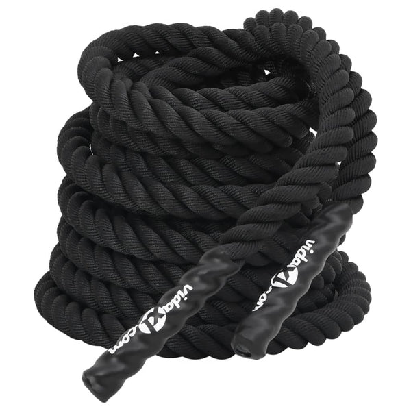 Schwarzes Battle Rope 12 m, 9 kg
