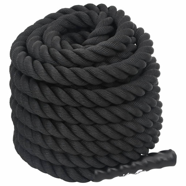 Schwarzes Battle Rope 12 m, 9 kg