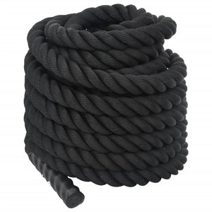 Schwarzes Battle Rope 12 m, 9 kg