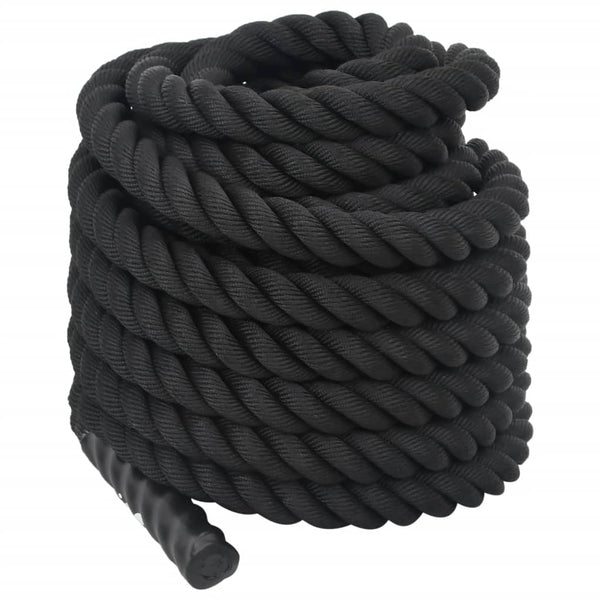 Schwarzes Battle Rope 12 m, 9 kg