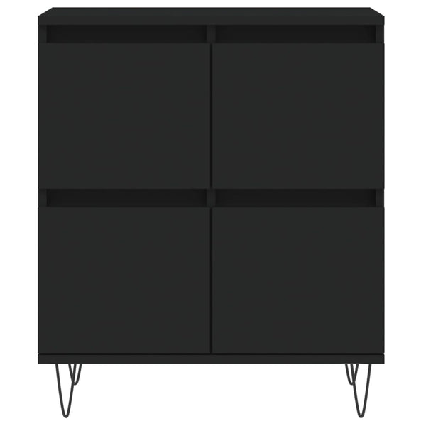 Schwarzes Sideboard 60x35x70 cm