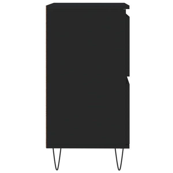 Schwarzes Sideboard 60x35x70 cm