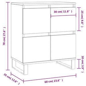 Weißes Sideboard 60x35x70 cm