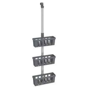 vidaXL Shower Caddy 30x15x(67-105) cm Aluminium