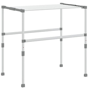 vidaXL Clothes Dryer 83x(50-55)x(40-85) cm Aluminum