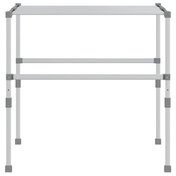 vidaXL Clothes Dryer 83x(50-55)x(40-85) cm Aluminum