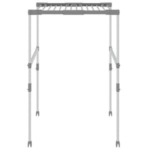 vidaXL Clothes Dryer 83x(50-55)x(40-85) cm Aluminum