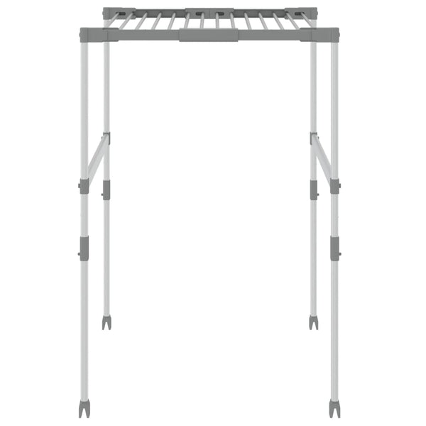 vidaXL Clothes Dryer 83x(50-55)x(40-85) cm Aluminum