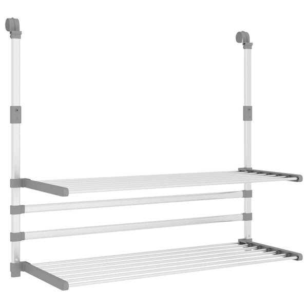 vidaXL Balcony Clothes Dryer 89x25x(60-95) cm Aluminum