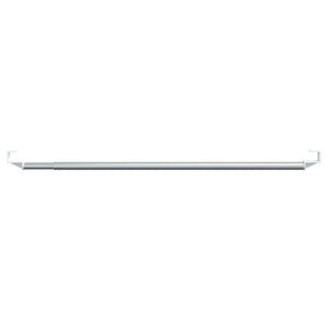 vidaXL Curtain Rods 2 pcs. White and Silver 60-105 cm Aluminum