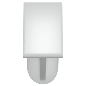 vidaXL Curtain Rods 2 pcs. White and Silver 60-105 cm Aluminum