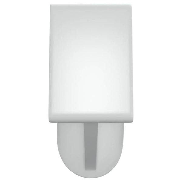vidaXL Curtain Rods 2 pcs. White and Silver 60-105 cm Aluminum