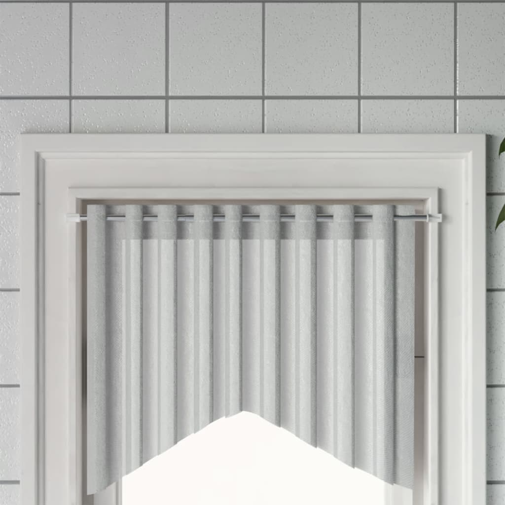 vidaXL Curtain Rods 2 pcs. White and Silver 60-105 cm Aluminum