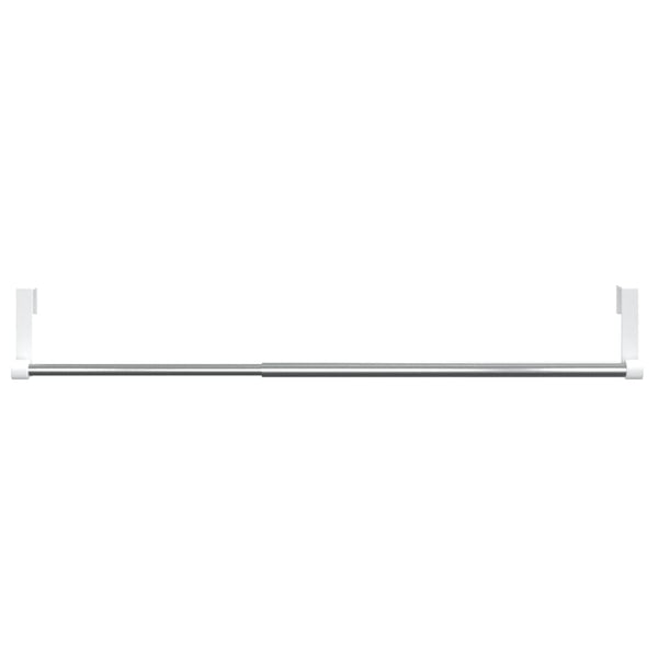 vidaXL Curtain Rods 2 pcs. White and Silver 40-60 cm Aluminum