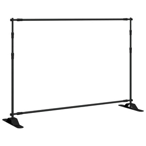 vidaXL Background Stand Black 305x243 cm Steel