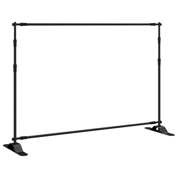 vidaXL Background Stand Black 305x243 cm Steel