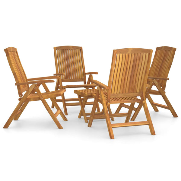 vidaXL 5-piece Outdoor Lounge Set Solid Teak Wood
