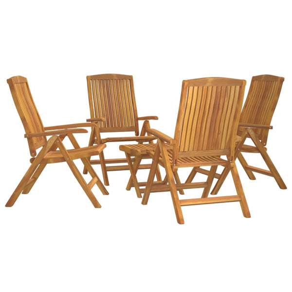 vidaXL 5-piece Outdoor Lounge Set Solid Teak Wood