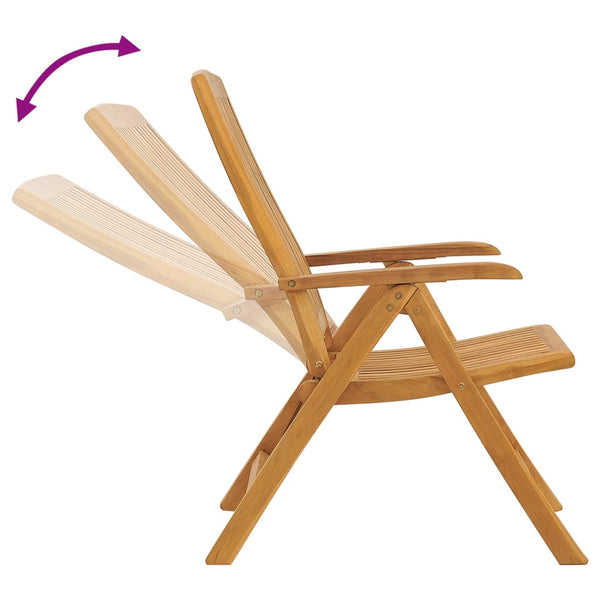 vidaXL 5-piece Outdoor Lounge Set Solid Teak Wood
