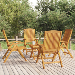 vidaXL 5-piece Outdoor Lounge Set Solid Teak Wood