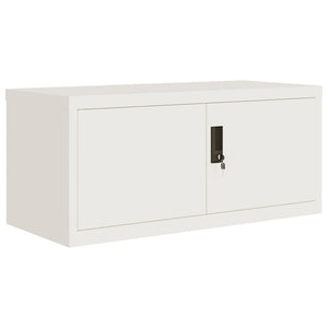 Weißer Aktenschrank Stahl 90x40x40 cm