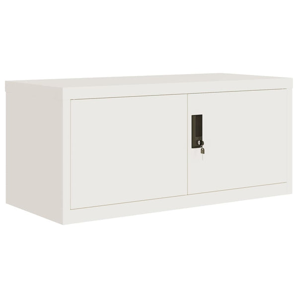 Weißer Aktenschrank Stahl 90x40x40 cm