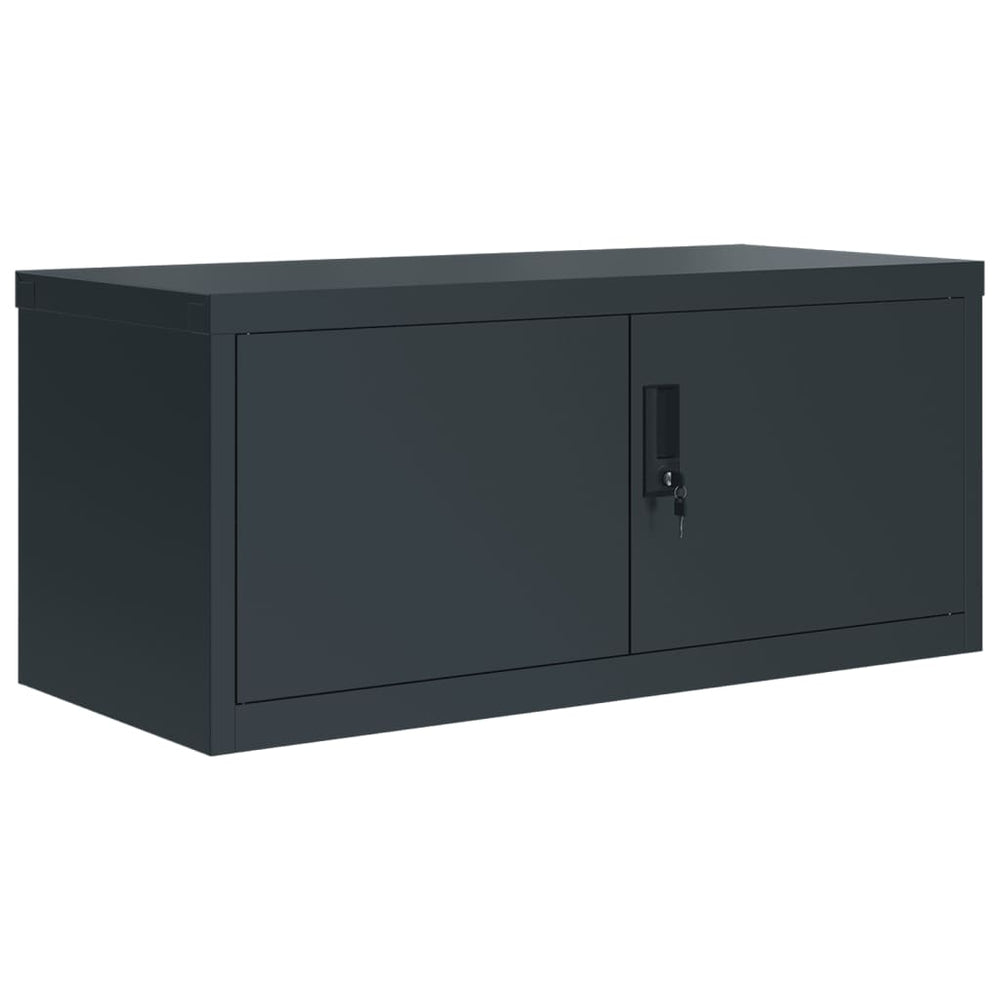Aktenschrank Anthrazit Stahl 90x40x40cm