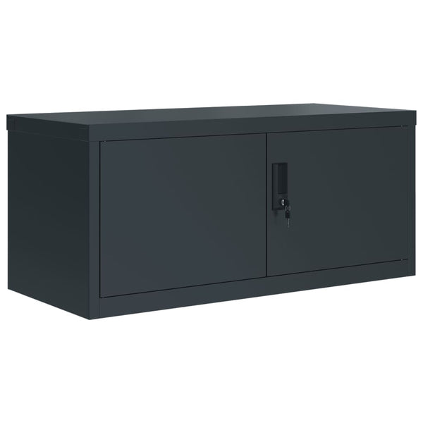Aktenschrank Anthrazit Stahl 90x40x40cm