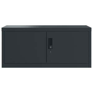 Aktenschrank Anthrazit Stahl 90x40x40cm