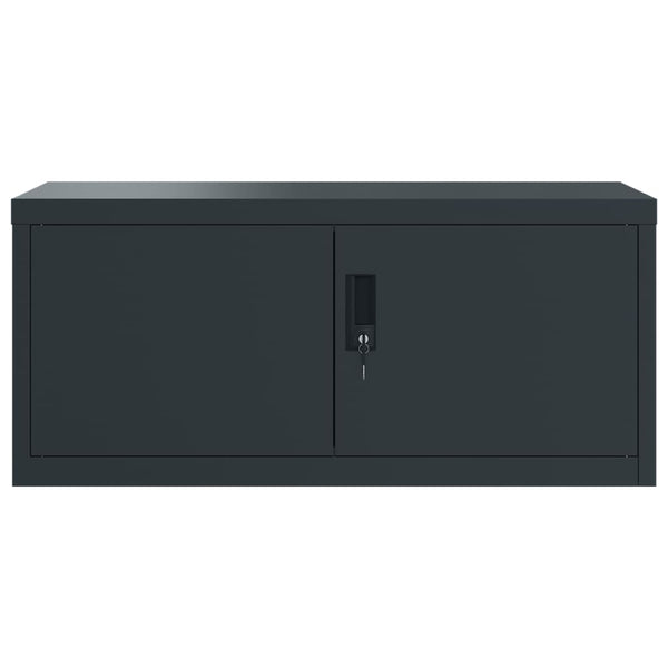 Aktenschrank Anthrazit Stahl 90x40x40cm