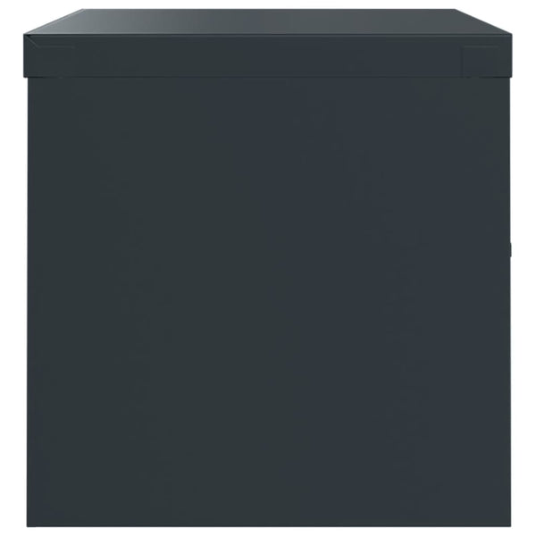 Aktenschrank Anthrazit Stahl 90x40x40cm