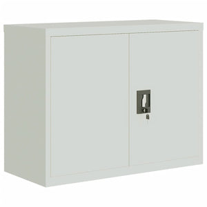 Aktenschrank Hellgrau Stahl 90x40x70 cm