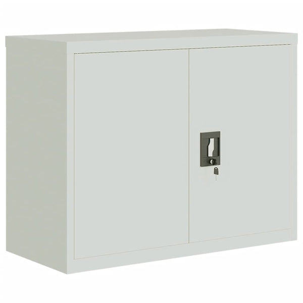 Aktenschrank Hellgrau Stahl 90x40x70 cm