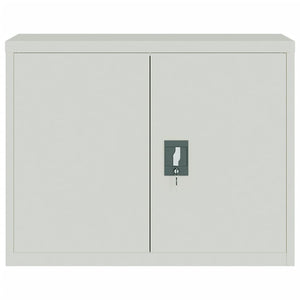 Aktenschrank Hellgrau Stahl 90x40x70 cm