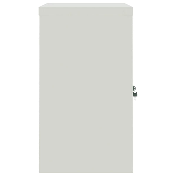 Aktenschrank Hellgrau Stahl 90x40x70 cm