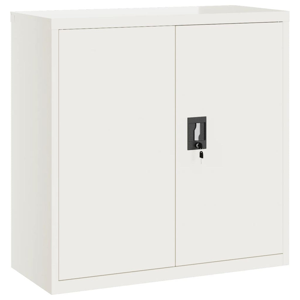 Aktenschrank Weiß Stahl 90x90 cm