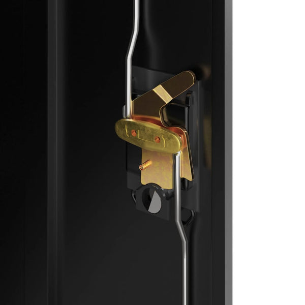 Aktenschrank Schwarz Stahl 90x90 cm