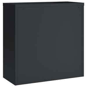 Aktenschrank Stahl Anthrazit 90x90 cm