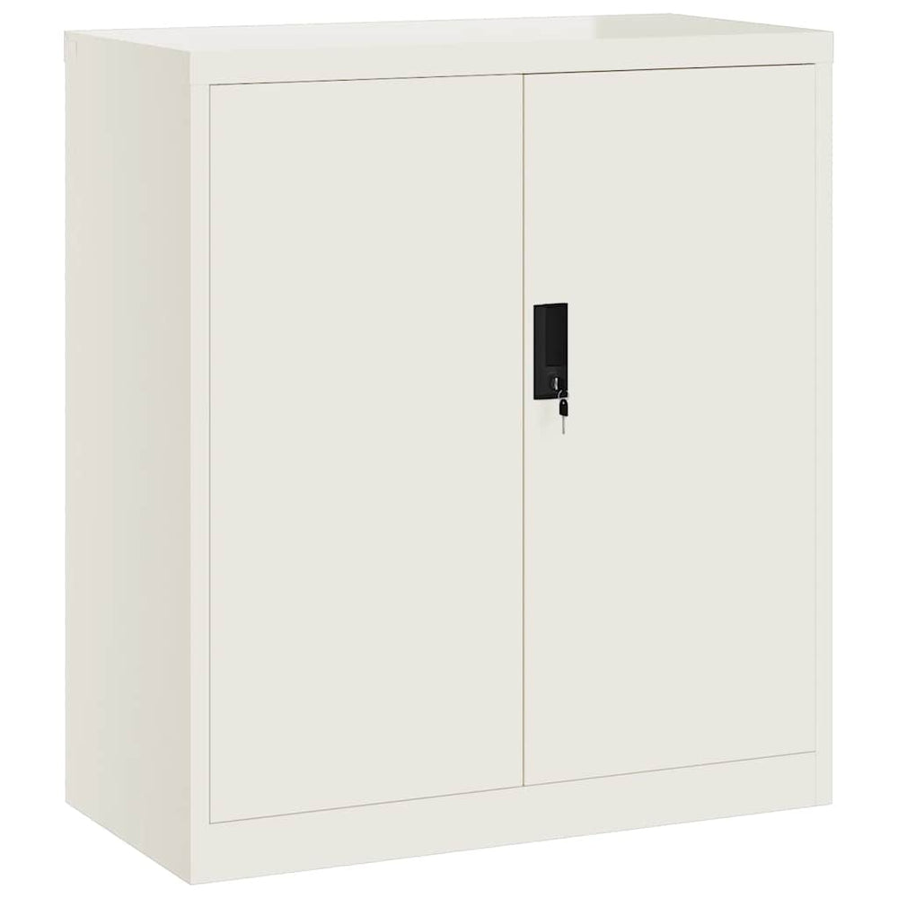 Aktenschrank Weiß Stahl 79x40x90cm