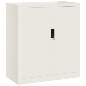 Aktenschrank Weiß Stahl 79x40x90cm