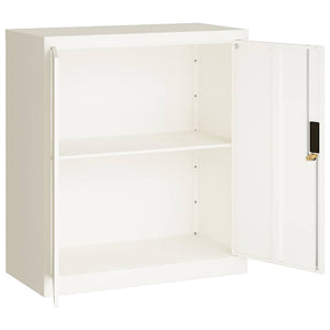 Aktenschrank Weiß Stahl 79x40x90cm