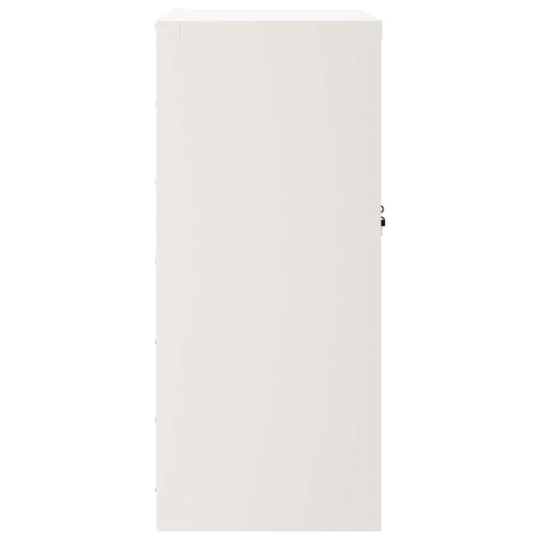 Aktenschrank Weiß Stahl 79x40x90cm